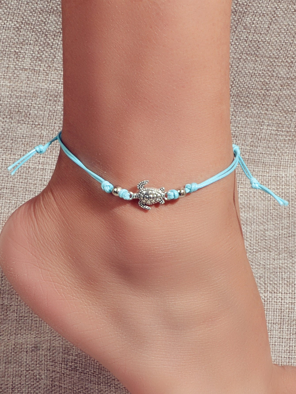 AU Stock Bohemian Handmade Sea Turtle String Adjustable Anklet Tortoise Bracelet