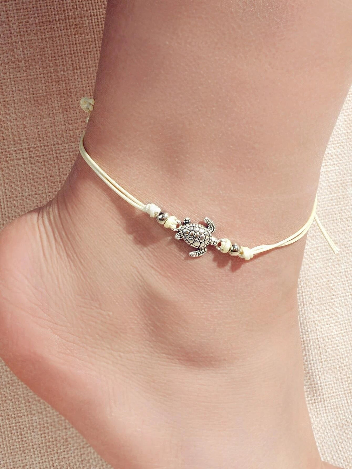 AU Stock Bohemian Handmade Sea Turtle String Adjustable Anklet Tortoise Bracelet