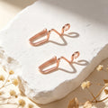 2pcs Rose Gold Wave Ear Cuff No Piercing Dainty Cartilage Ear Clip Jewellery