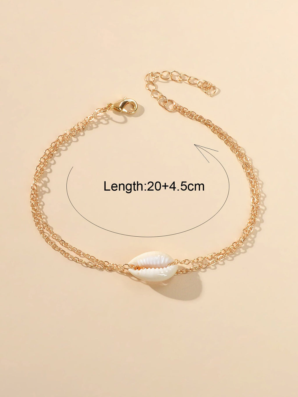 Barefoot Sandals Ankle Boho Chic Chain Beads Shell Anklet Bracelet Beach Jewelry