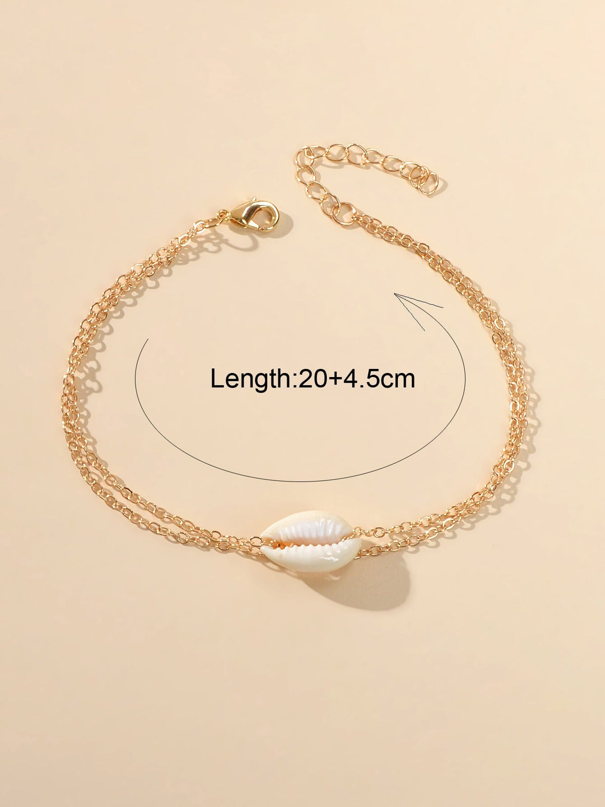 Barefoot Sandals Ankle Boho Chic Chain Beads Shell Anklet Bracelet Beach Jewelry