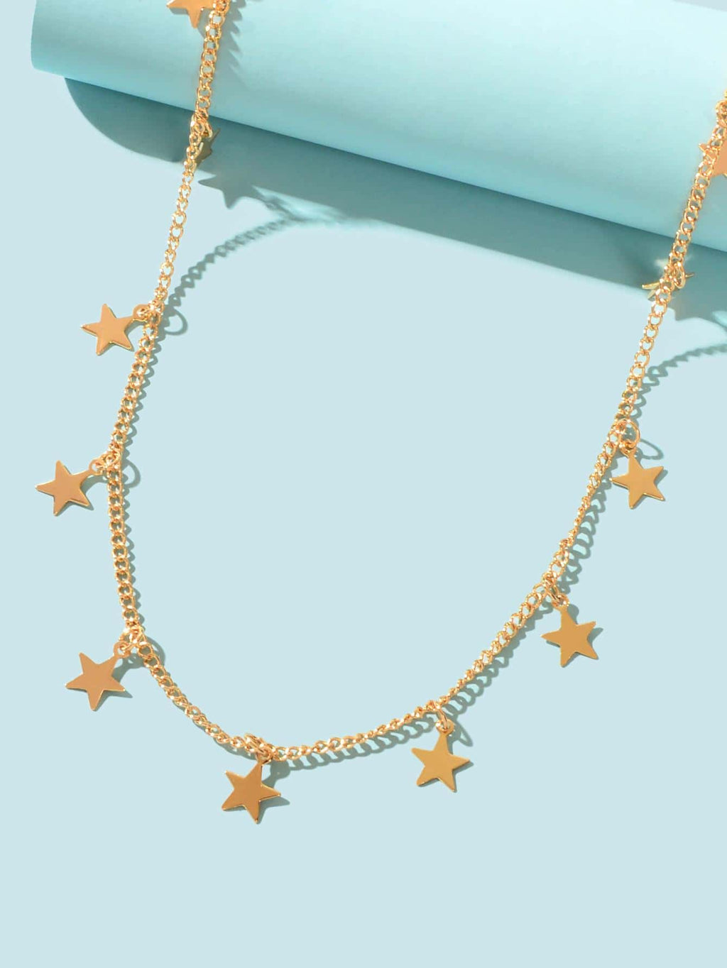 Shine Bright Necklace with Multiple Small Star Pendants Celestial Charm Jewelry