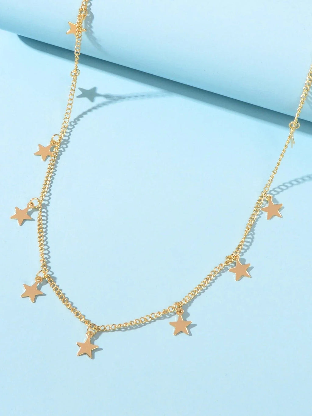Shine Bright Necklace with Multiple Small Star Pendants Celestial Charm Jewelry