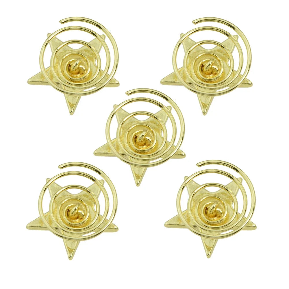 5 pcs Fashion Golden Star Star Hair Clips set Hair Jewelry for Wedding Prom Hair-1